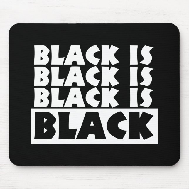 Schwarz Mousepad (Vorne)