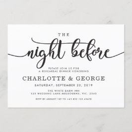 Schwarz Nacht vor Einladung