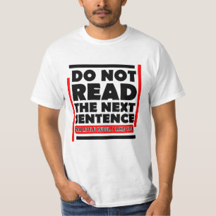 Schwarz nicht lesen nächsten Satz lustige Tasche T-Shirt