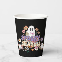 Schwarz-niedlicher Ghost-Halloween-Party Papiertas