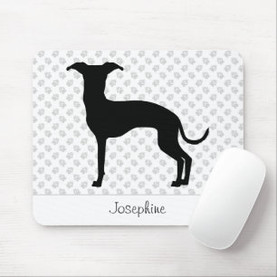Schwarz (oder eine andere Farbe) Iggy-Silhouette u Mousepad