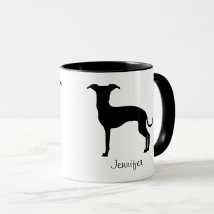 Schwarz (oder jede andere Farbe) Iggy-Silhouette & Tasse