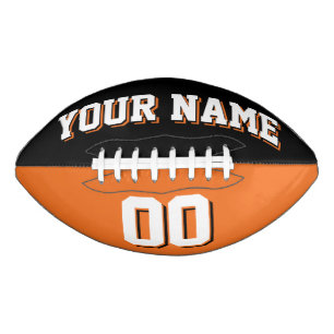 Schwarz-Orange-Fußball Football