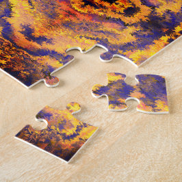 Schwarz, Orange, Gelb, Sangria, Spiegelmuster /