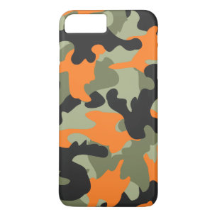 Schwarz Orange Green Camouflage Camouflage Muster Case-Mate iPhone Hülle