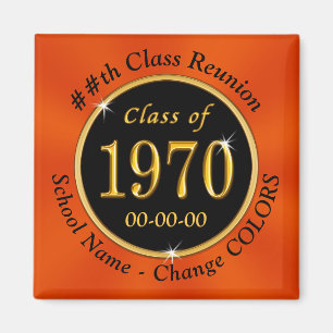 Schwarz-Orange-Klasse 1970, 50-jährige Wiedersehe Magnet