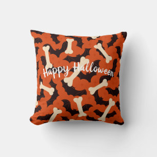 Schwarz-Orange-Muster Halloween Zuhause-Schlafzimm Kissen