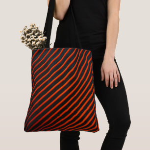 Schwarz-Orange-Muster Tasche