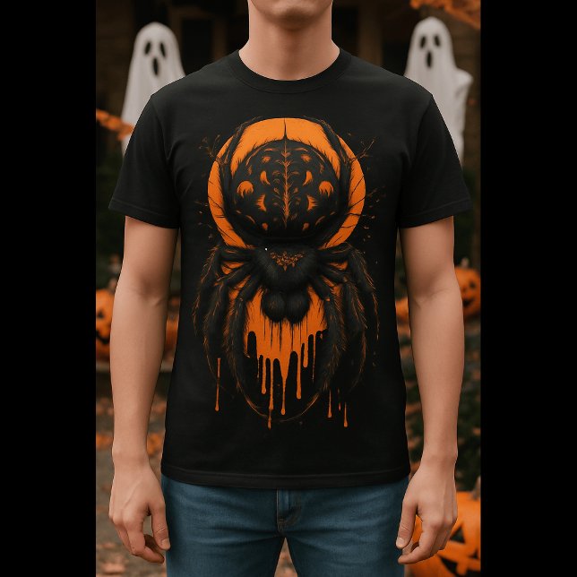 Schwarz-Orange-Spione Halloween T-Shirt (Von Creator hochgeladen)
