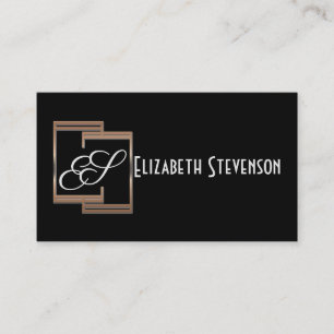 Schwarz, persönlich, Karte, Logo, minimalistisch,  Visitenkarte