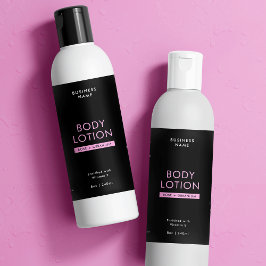 Schwarz/Pink 8 OZ Kosmo Flasche Wasserdicht Etiket