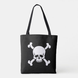 Schwarz, Piraten, Schädel und Kreuzknochen, Flagge Tasche