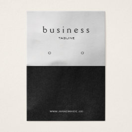 Schwarz-Platinum-Ohrring-Anzeige