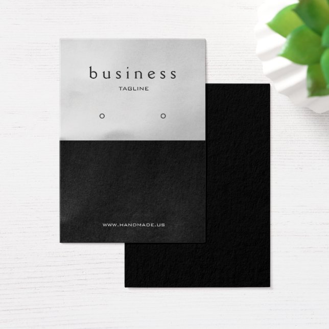 Schwarz-Platinum-Ohrring-Anzeige (Schreibtisch)