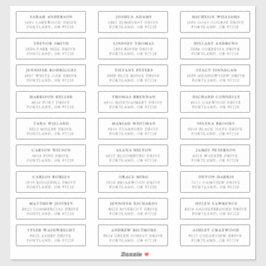 Schwarz | Private Guest Address Labels