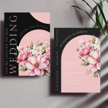 Schwarz-Rosa-Arch Dunkle ästhetische Hochzeit