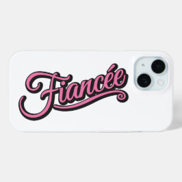 Schwarz/Rosa auf Weiß Case-Mate iPhone Hülle