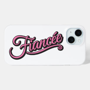 Schwarz/Rosa auf Weiß Case-Mate iPhone Hülle
