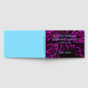 Schwarz rosa blaue Altersvorsorge-Party-Speicher/G Gästebuch