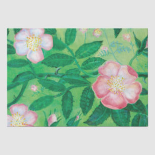 Schwarz-Rosa-Blume der Wilden Rose Sommer Seidenpapier