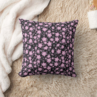 Schwarz-Rosa-Blumenkirsche Blossom Kissen