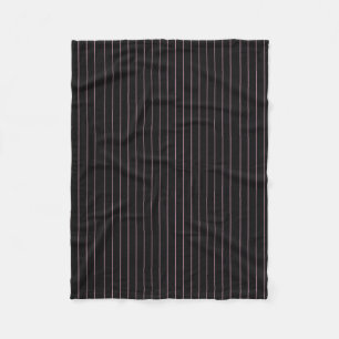 schwarz-rosa gestreift fleecedecke