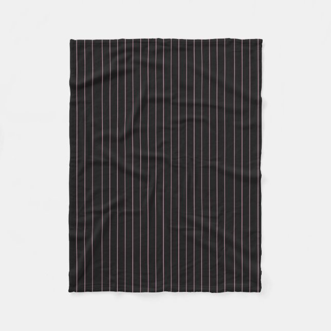 schwarz-rosa gestreift fleecedecke (Vorderseite)