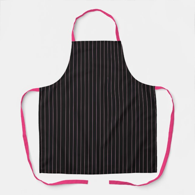 schwarz-rosa gestreift schürze (Vorderseite)