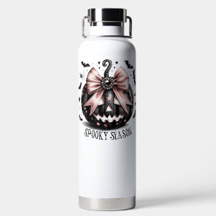 SCHWARZ & ROSA GRUSELIGE HALLOWEEN-JAHRESZEIT KÜRB TRINKFLASCHE