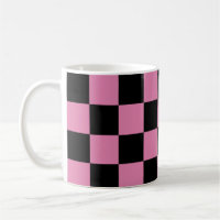 Schwarz-rosa kariertes Druckmuster