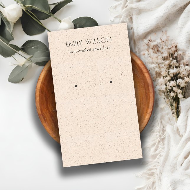 Schwarz-Rosa-Keramik Textur Ohrring-Display Visitenkarte (Von Creator hochgeladen)