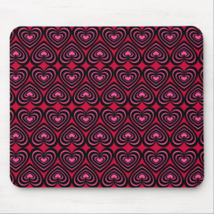 Schwarz-Rosa-Linse Mousepad