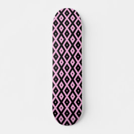 Schwarz-Rosa-Muster Skateboard