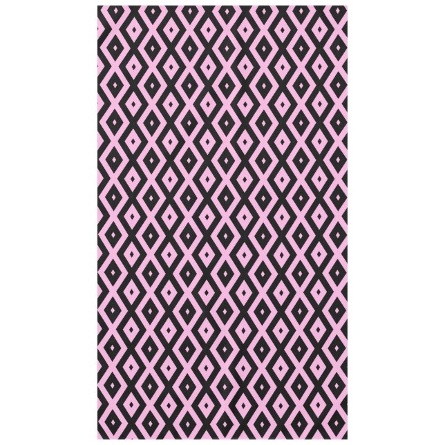 Schwarz-Rosa-Muster Tischdecke (Vorderseite)