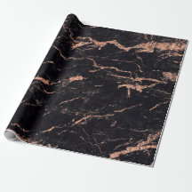 Schwarz Rosa Rose Blush Streifen Marmorgestein Gla