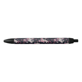 Schwarz-Rosa-Sakura-Blume, Musterdesign, Kugelschreiber