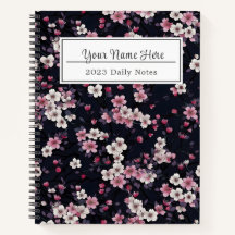 Schwarz-Rosa-Sakura-Blume, Musterdesign,
