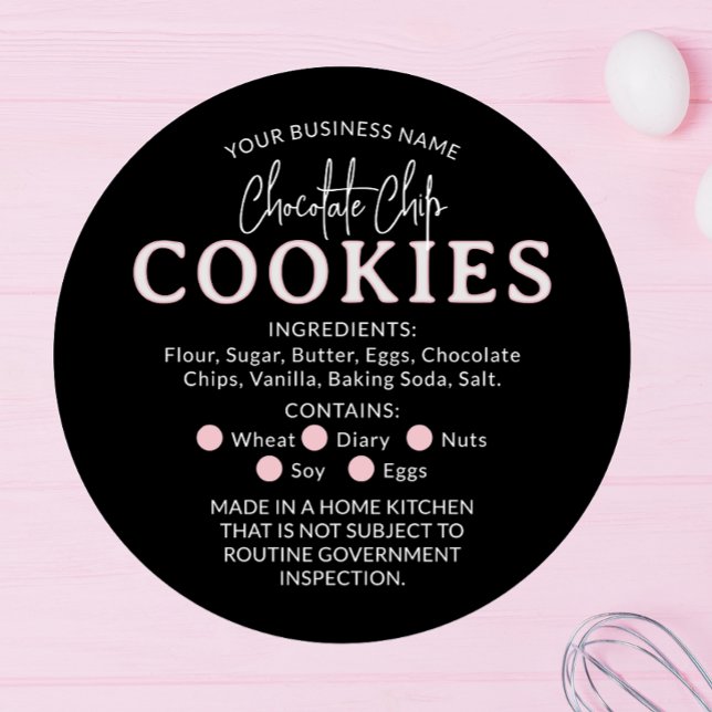 Schwarz-Rosa-Schokolade-Cookies Hütte Gesetz Aufkl Runder Aufkleber (Von Creator hochgeladen)