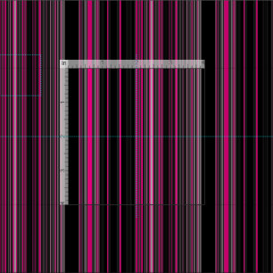 Schwarz-Rosa-Streifen unterschiedlicher Größe Stoff