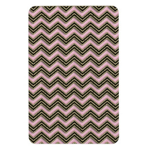 Schwarz-Rosa-Zigzag-Muster Magnet