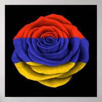 Schwarz-Rose-Flagge Armeniens