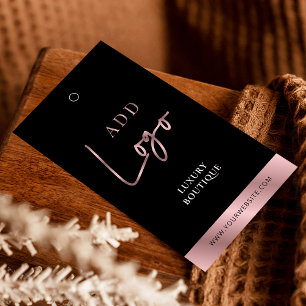 Schwarz/Rose Gold Boutique Swing Tag Preis