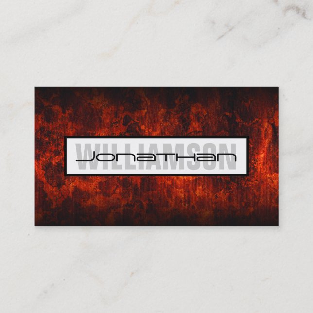 Schwarz/Rot-Berufliche Visitenkarte (Vorderseite)