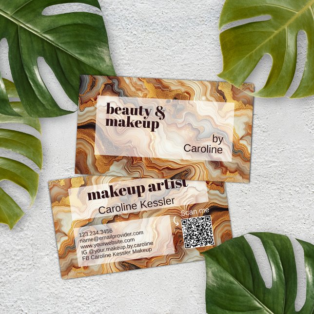 Schwarz-Rot-Braun-Gelb-Gold-Marmor Art-Muster Visitenkarte (Von Creator hochgeladen)