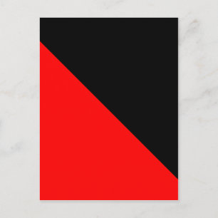 Schwarz-Rot-Diagonale Postkarte