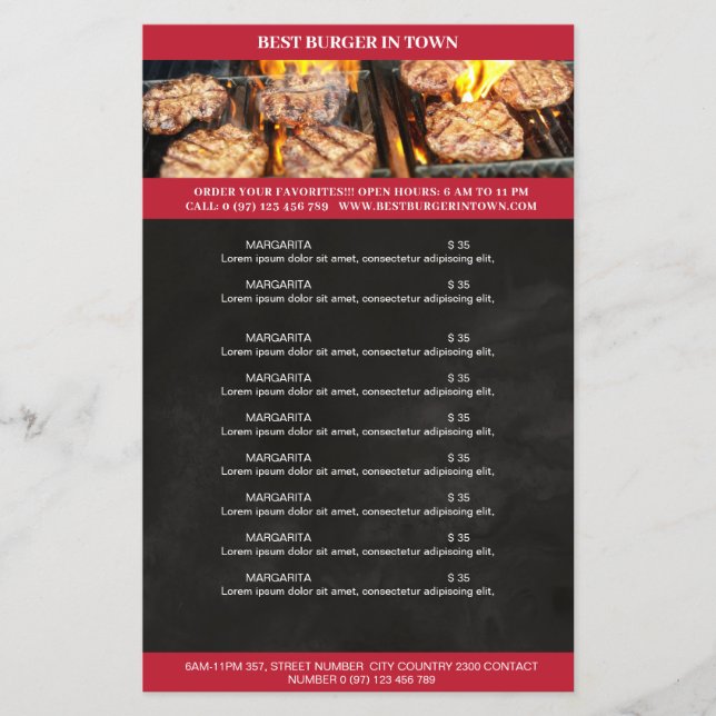 Schwarz, Rot Flyer (Vorne)