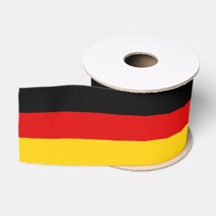 Schwarz-Rot-Gold-Flaggenfarben 3 Zoll Ripsband
