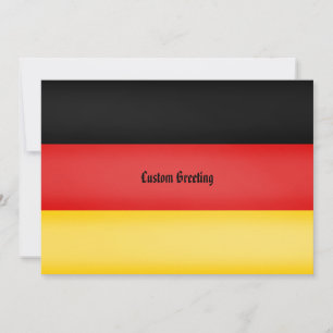Schwarz Rot Gold - Personalisierte Flagge Deutschl Einladung