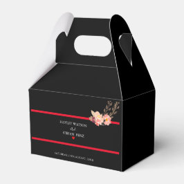 Schwarz-Rot-Hochzeit Geschenkschachtel
