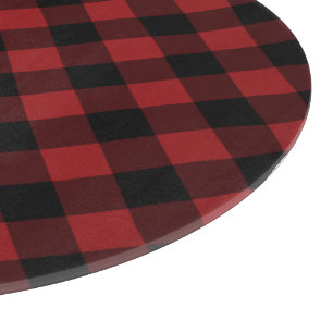 Schwarz-Rot-Karo-Schneidebrett Modernes Design Schneidebrett